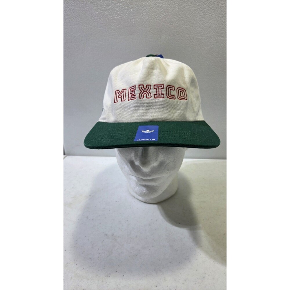 Adidas Otiginals Mexico Tournament Strapback Hat Green White NWT